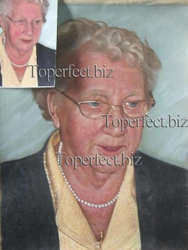 imd019 retrato de la abuela Pinturas al óleo